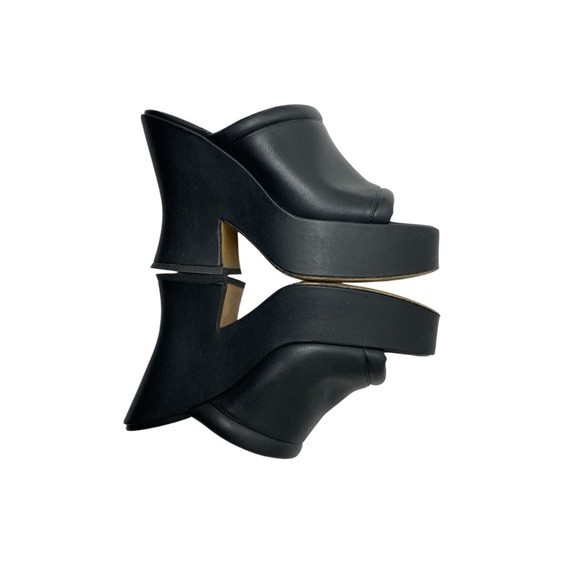 Funky Black Platform Mules sz. 39 - Picture 3 of 4